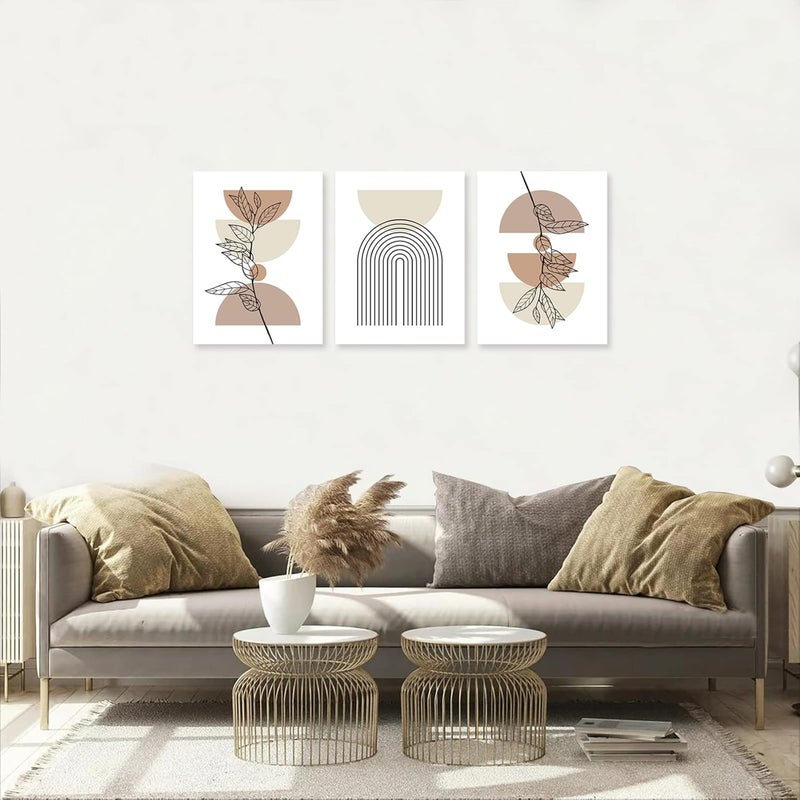 KBKBART مجموعة فنون الحائط البوهيمية البسيطة من 3 قطع - Image 2