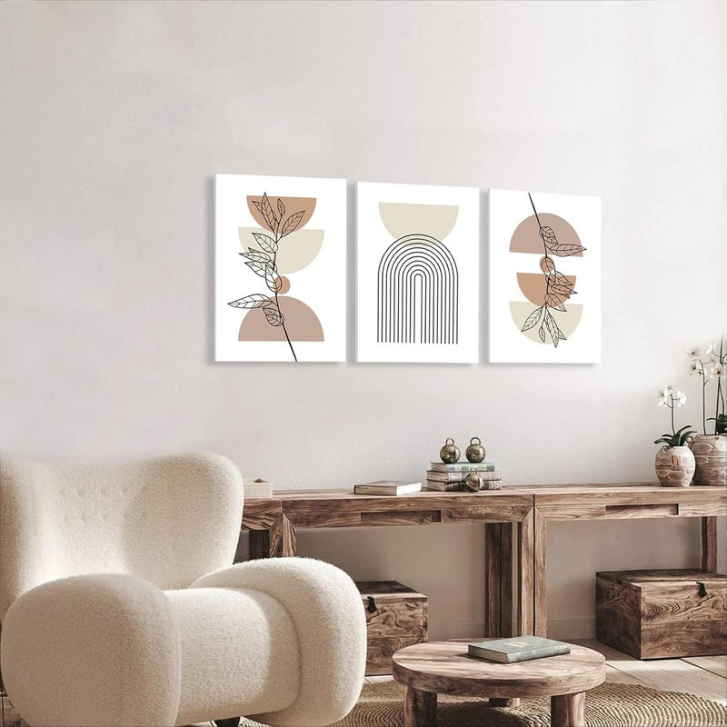 KBKBART مجموعة فنون الحائط البوهيمية البسيطة من 3 قطع - Image 4