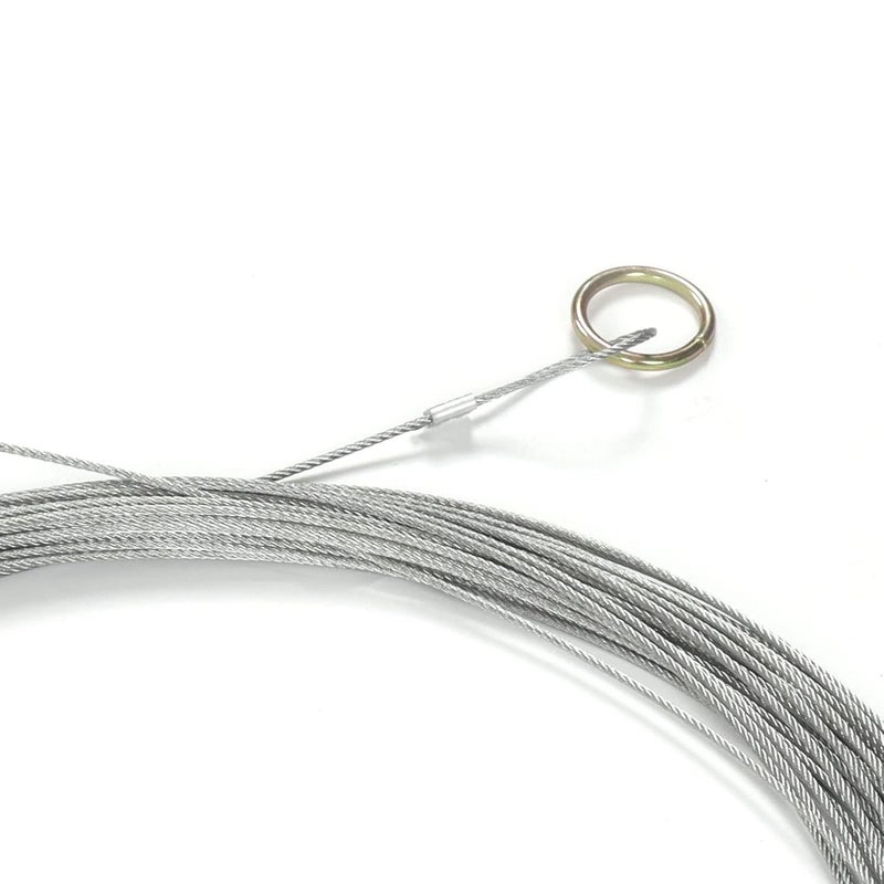 Steel Wire Measuring Rope, Construction Steel Wire Rope with Embedded Meter Scale, Flexible and Durable Measuring Cord for Well Depth, Farmland, Railway and Engineering Surveying (30m/98.4ft) - Image 3