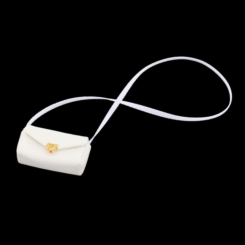 klarako Cute Mini Backpack Miniature Doll Bag Toys for 1/6 BJD Doll Schoolbag Dollhouse Decor  White - Image 5