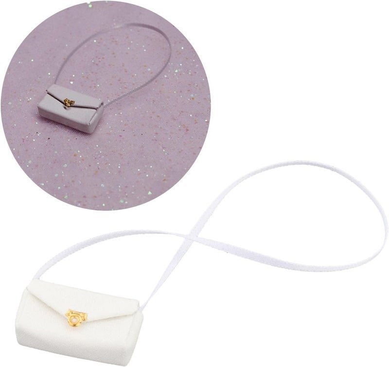 klarako Cute Mini Backpack Miniature Doll Bag Toys for 1/6 BJD Doll Schoolbag Dollhouse Decor  White - Image 3