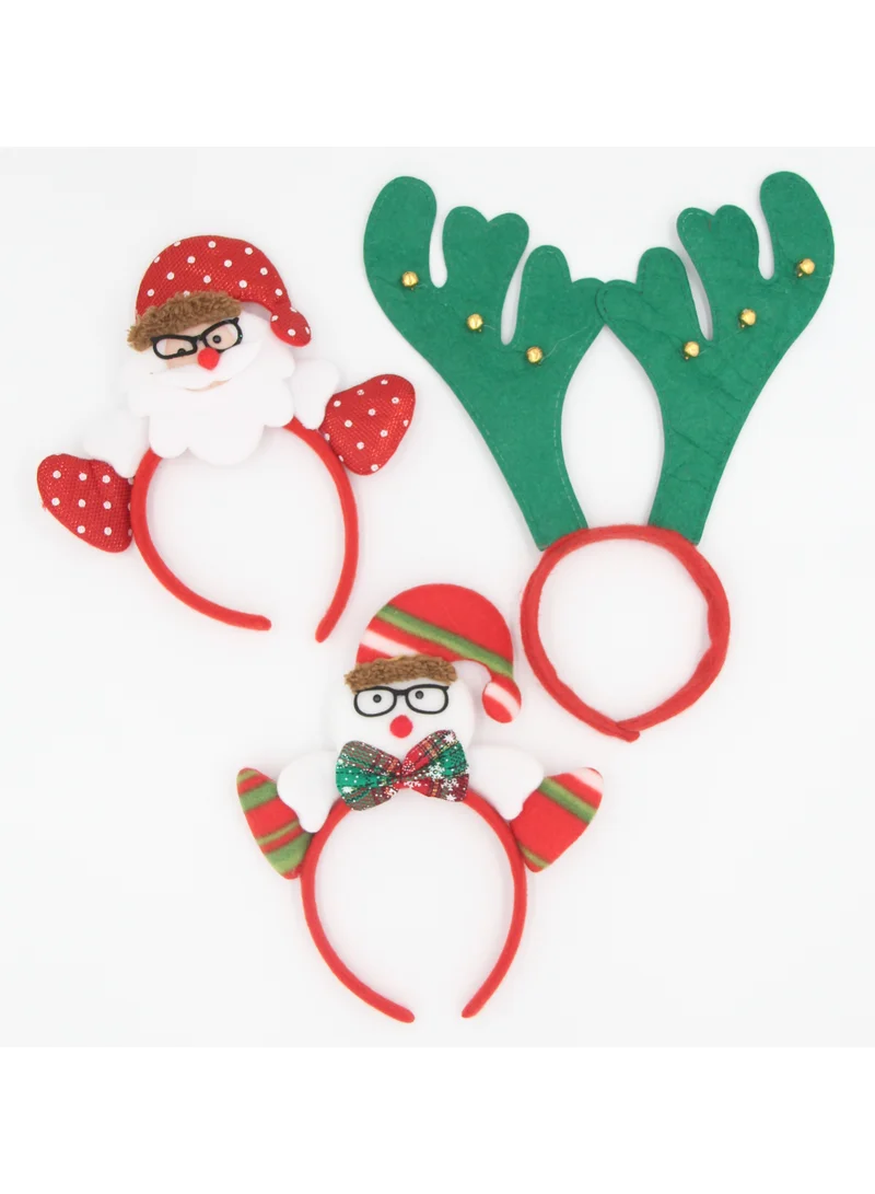 D'Daniela 7 Pieces Headbands Xmas Headwear Reindeeer