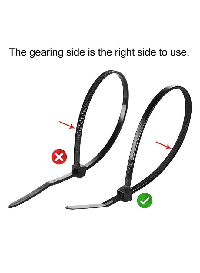 جيه زد اس حاملات كابلات JZS ذاتية اللصق مع مشابك سلك ربط متعددة الأغراض مع فتحة لولبية، 100 × حامل 25 × 25 مم و500 × رابط كابل 2.8 × 200 مم، أبيض - Image 4