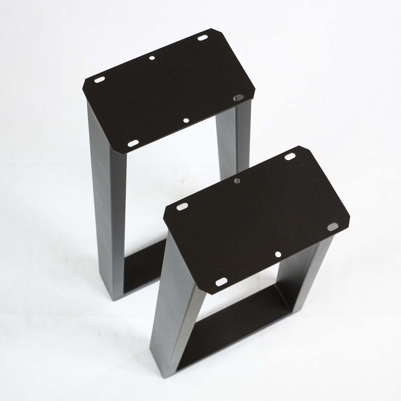 Ventuos Ventuos New Town Trapezoid Console Table Legs Black Powder Coated 1 Pair Metal Coffee Table Finish Color Black DIY - Image 2