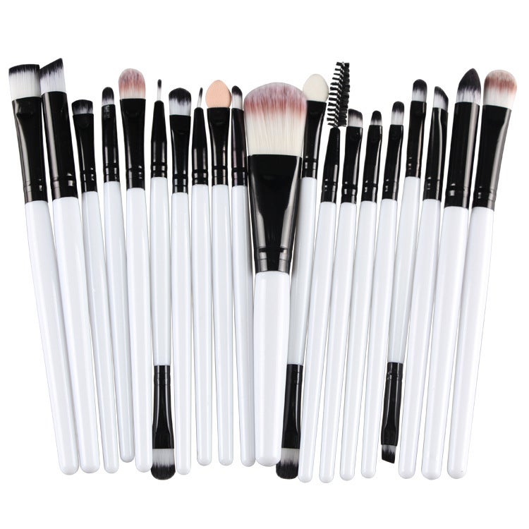 Set of 20 PCS Makeup Brush Kit for Foundation Liquid Cream Blending Powder Eyeshadow Blush Cosmetics Concealer Brushes with Soft & Dense Bristles - Image 1