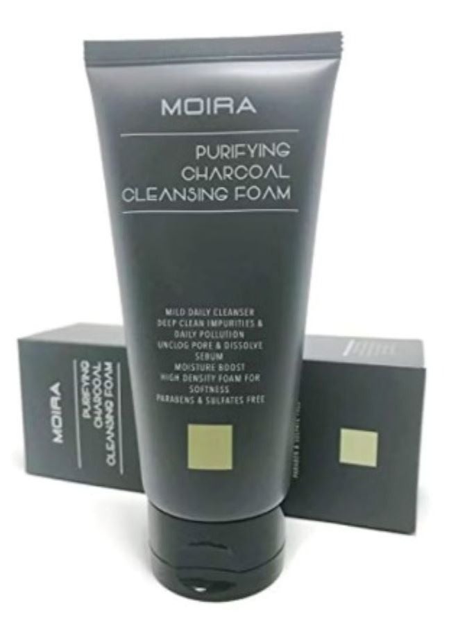 moira Purifying Charcoal Cleansing Foam 130ml - Image 3