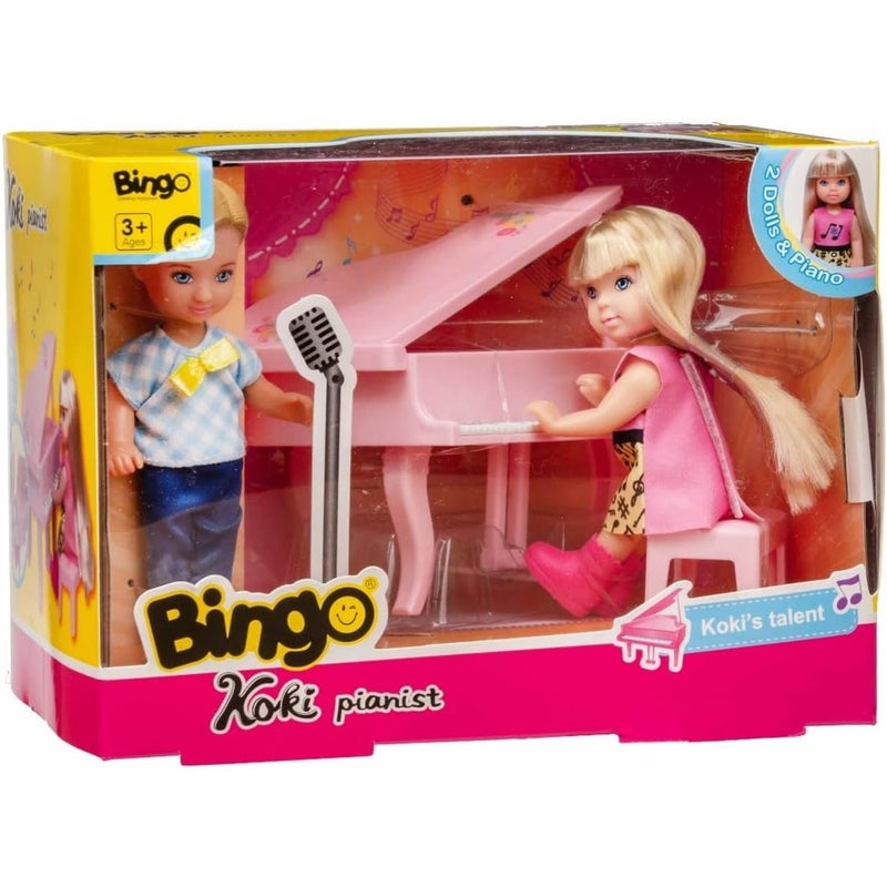 Bingo - Koki Dolls with Piano 4 Pieces - 1041 - Image 1