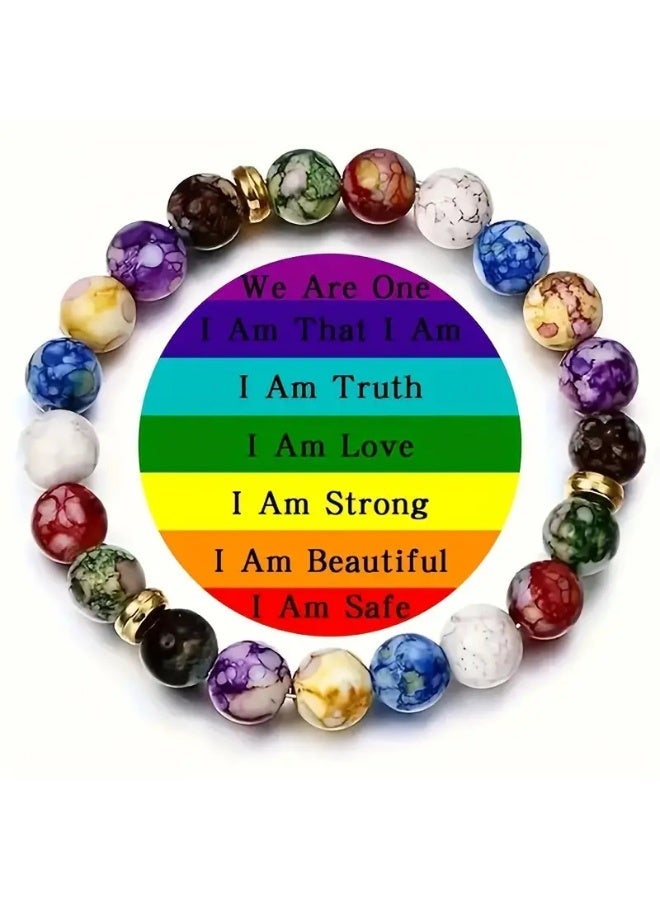 بلورات سوار اليدوية الأحجار الكريمة الطبيعية الخرز سوار مطاطا الحجر الطبيعي اليوغا الخرز سوار الإسورة الهدايا - Image 1