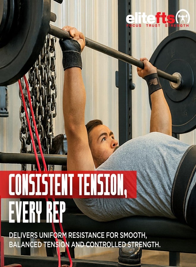 EliteFTS Pro Resistance Band - Boost Core Stability and Flexibility with This Portable, Joint-Friendly Tool - 41" Long (PRO MINI Resistance Band, Red) (Single) - Image 4