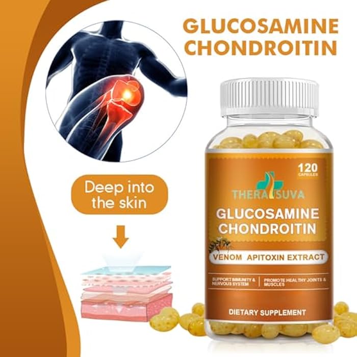 TheraSuva Glucosamine Chondroitin Complex MSM – Natural Joint Support, Mobility & Flexibility Supplement, 2 Month Supply, 120 Softgels - Image 2