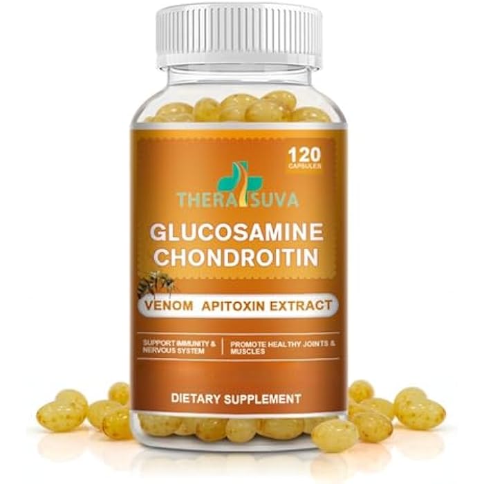 TheraSuva Glucosamine Chondroitin Complex MSM – Natural Joint Support, Mobility & Flexibility Supplement, 2 Month Supply, 120 Softgels - Image 1