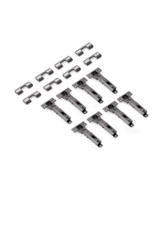 Pack of  8 Black Electroplated Soft Close Cabinet   Full Overlay Wingless Hinges. 95° Opening Angle, 16-25mm Application, Strong Hydraulic System. Screws included. (8 PCS) - pzsku/Z158985A81E12F4B6EB12Z/45/_/1708057110/dd67eb7b-9417-4a23-9e16-68161b914da5