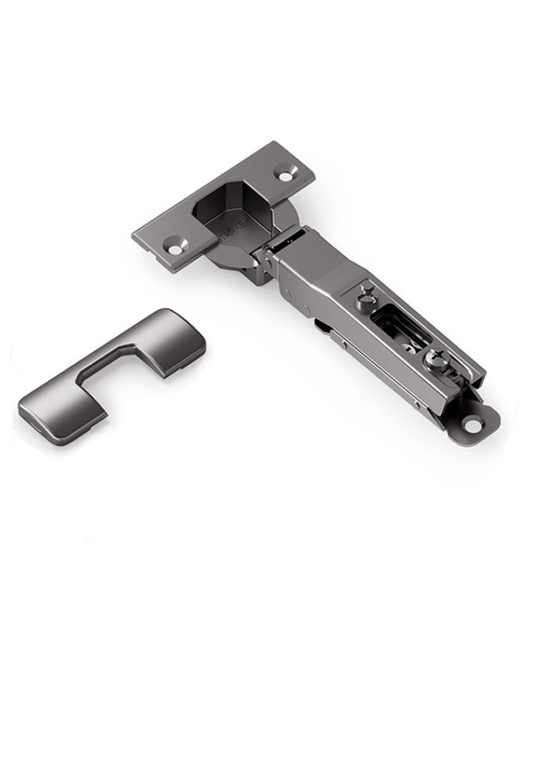 STARKE Pack of  8 Black Electroplated Soft Close Cabinet   Full Overlay Wingless Hinges. 95° Opening Angle, 16-25mm Application, Strong Hydraulic System. Screws included. (8 PCS)  - Image 2
