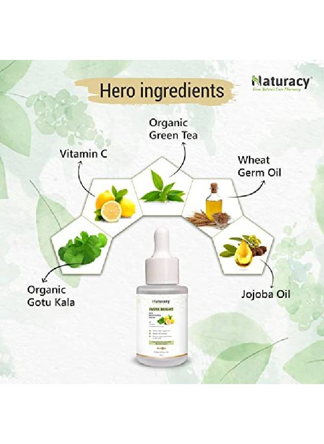 Naturacy Insta Bright Face Brightening Serum for Dark Spot Reduction & Glowing Skin (30ml)  - Image 4