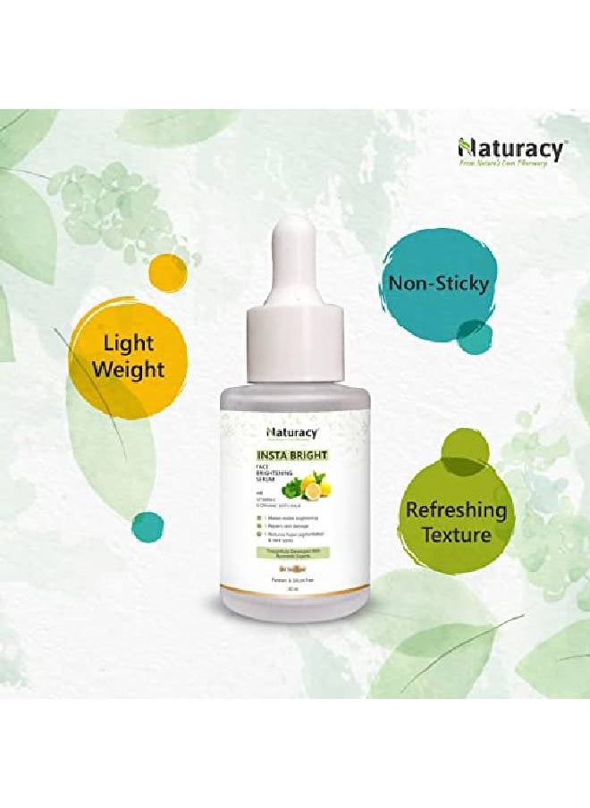 Naturacy Insta Bright Face Brightening Serum for Dark Spot Reduction & Glowing Skin (30ml)  - Image 5