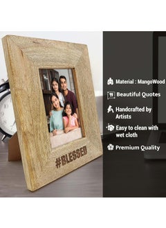RAG28 RAG28 Wooden Table Photo Frame Tabletop Picture Frames for Office Home EF1  - Image 5