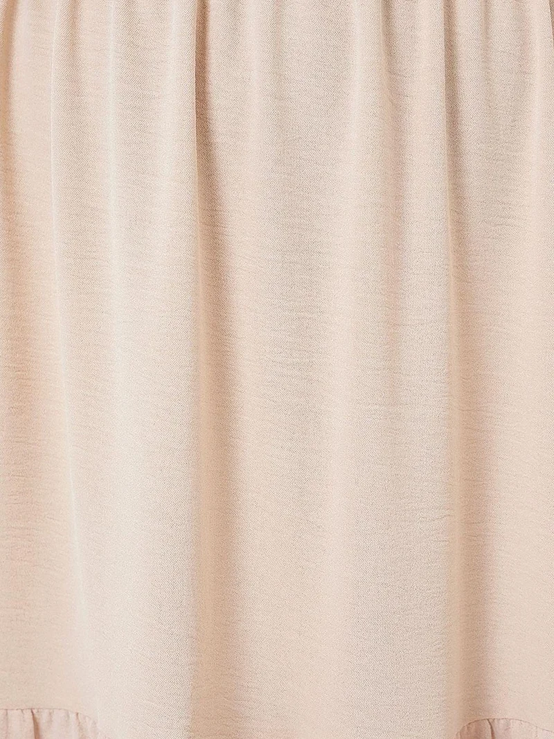 Big Dart Beige Natural BDART Textured Maxi Skirt for Women | Best Price UAE
