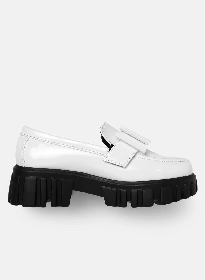 ZORIWORLD Stark White 3 in 1 Loafers Versatile Vegan Patent with Cushioned