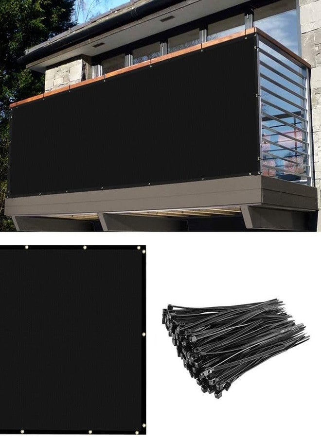GREEN DECOR HDPE Fabric with PP Band Baby Kids Safety Net Protector for Balcony & Staircase Railing Guard,Balcony Stairway Net Baby Safety Products for Indoor&Outdoor(Black Color, 1.50X1 MTR) - Image 5