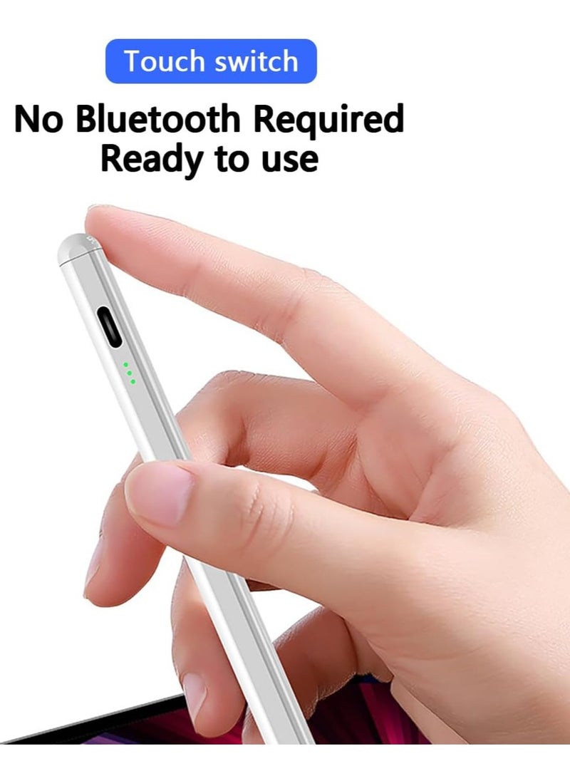 Generic - Stylus Pen for Android Tablet Compatible with Samsung/Vivo/Xiaomi/Huawei/Smartphone/Android/iOS with High Sensitivity and Precise Touch 2 Replaceable Tips - Image 1