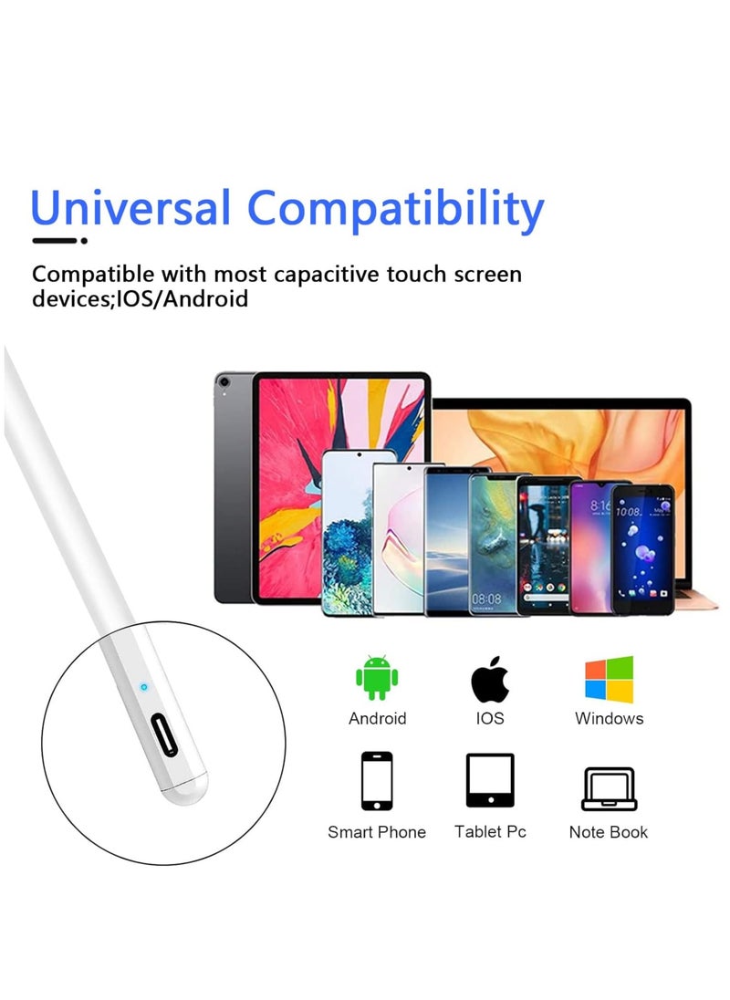Generic - Stylus Pen for Android Tablet Compatible with Samsung/Vivo/Xiaomi/Huawei/Smartphone/Android/iOS with High Sensitivity and Precise Touch 2 Replaceable Tips - Image 1