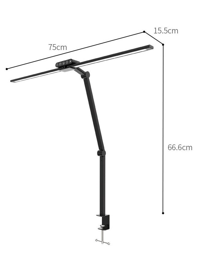 NKX Multifunctional 180 LEDs Desk Lamp With Double-Head Clip-On Folding Design Lamp  - Image 2