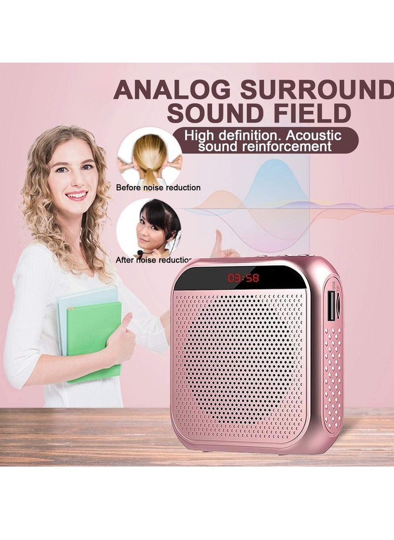 TRASSLE Portable Voice Amplifier for Teachers, Rechargeable Microphone for Teachers, Small Speaker Amplifier with Wired Microphone, PA System for Outdoors, Teaching, Meeting, Presentation, etc  - Image 4