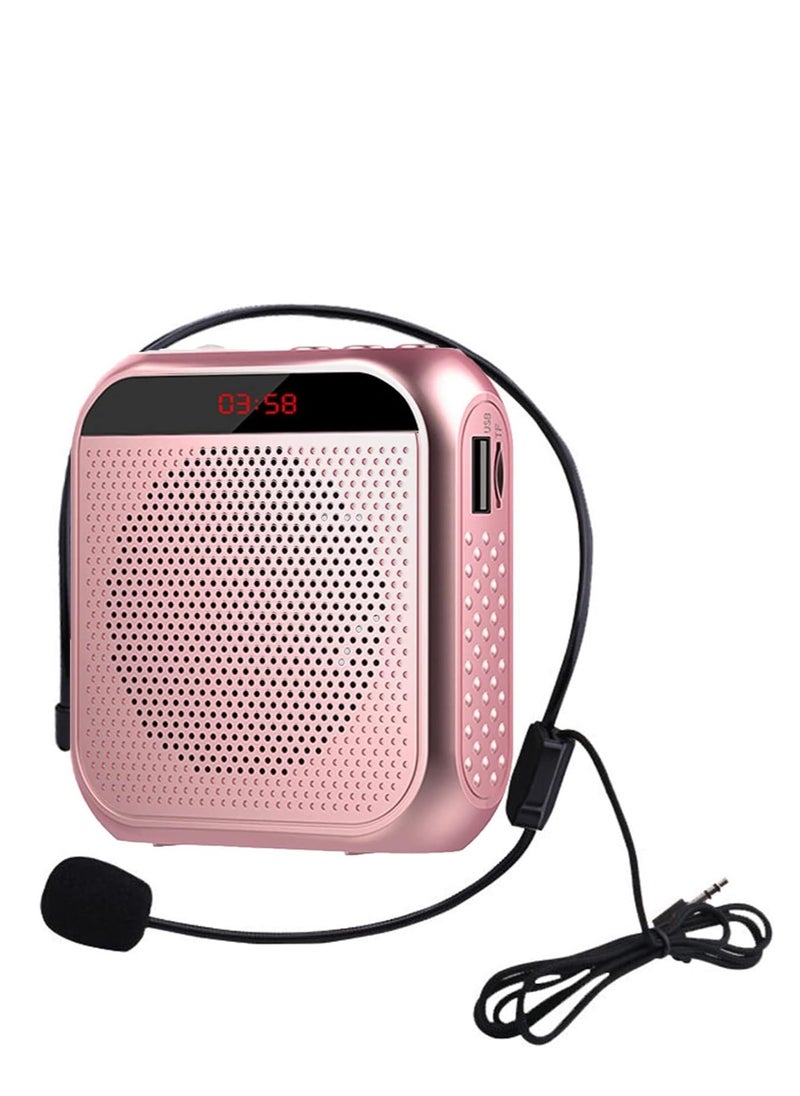 TRASSLE Portable Voice Amplifier for Teachers, Rechargeable Microphone for Teachers, Small Speaker Amplifier with Wired Microphone, PA System for Outdoors, Teaching, Meeting, Presentation, etc  - Image 1