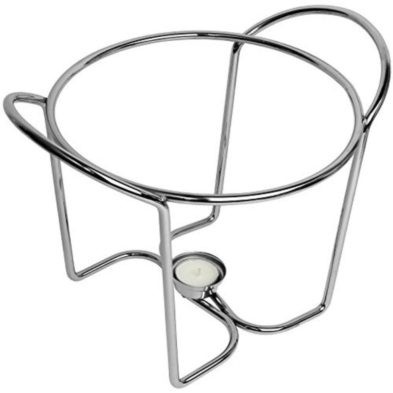 Stainless Steel with Glass Dish Buffet Server Food Warmer Chafing with Ladle for Soup 4-Quart Capacity Stainless Steel Server and Ladle, European Oven to Table Glass - Image 3