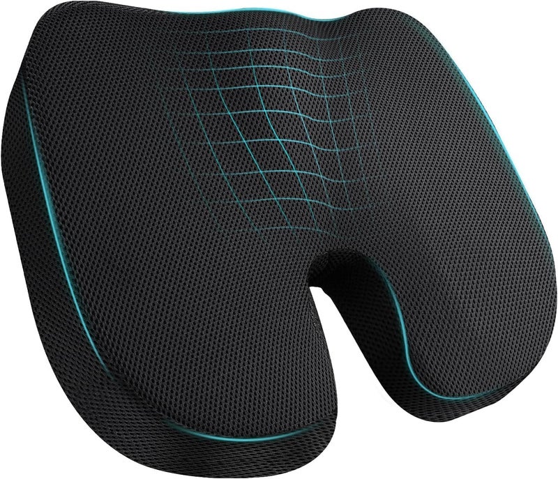 SKY-TOUCH Seat Cushion Pillow - Memory Foam Office Chair Cushion - Seat Cushion For Wheelchair,Gaming Computer And Desk Chair,Car Seat - Image 1