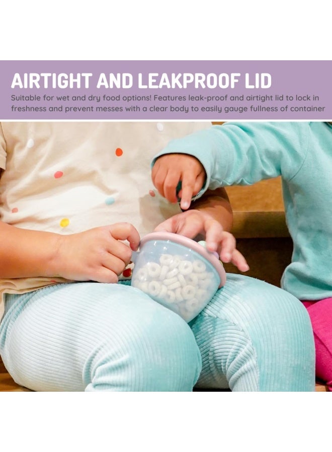 melii Snack Container - Safe, Spill-Proof, and Playful Food Storage with Educational Beads for Babies, Toddlers, and Kids - BPA-Free & Versatile Snacking Solution - Image 5