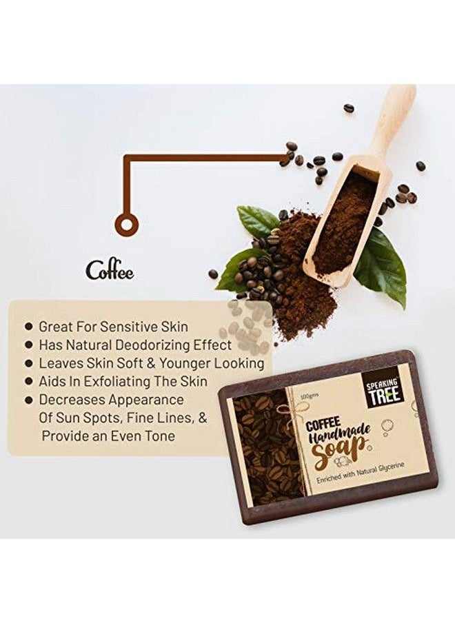 Speaking Tree - Exfoliating Coffee Handmade Soap With Refreshing Aroma For Perfectly Clean Brightening Skin (100 G) - Image 1