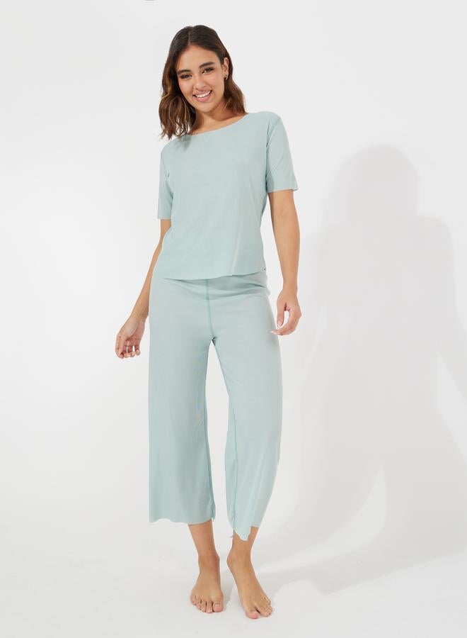 Take Two Texture Seamless T-Shirt & Pyjama Set  - Image 1