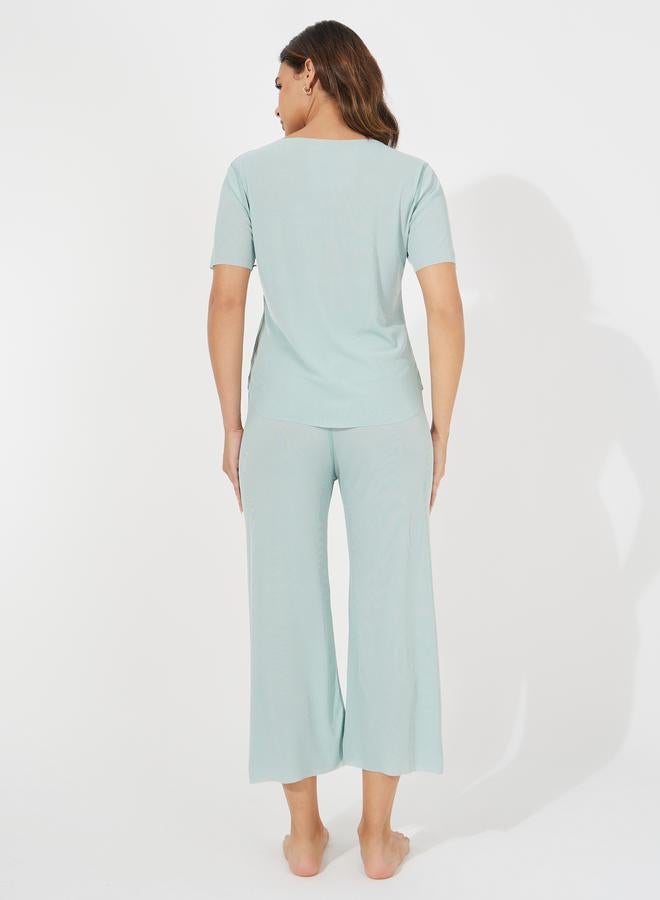 Take Two Texture Seamless T-Shirt & Pyjama Set  - Image 5