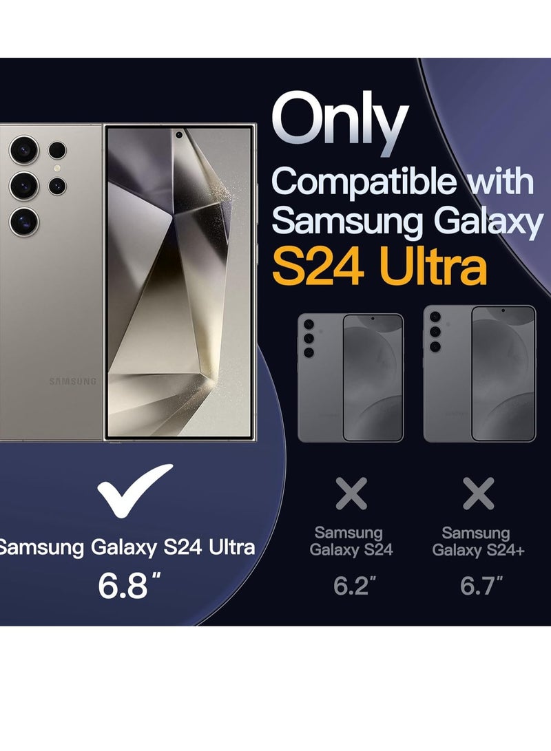 Samsung Galaxy S24 Ultra 5G Clear Shockproof Bumper Case: Non-Yellowing, Anti-Scratch Hard PC Back Protection - Image 2