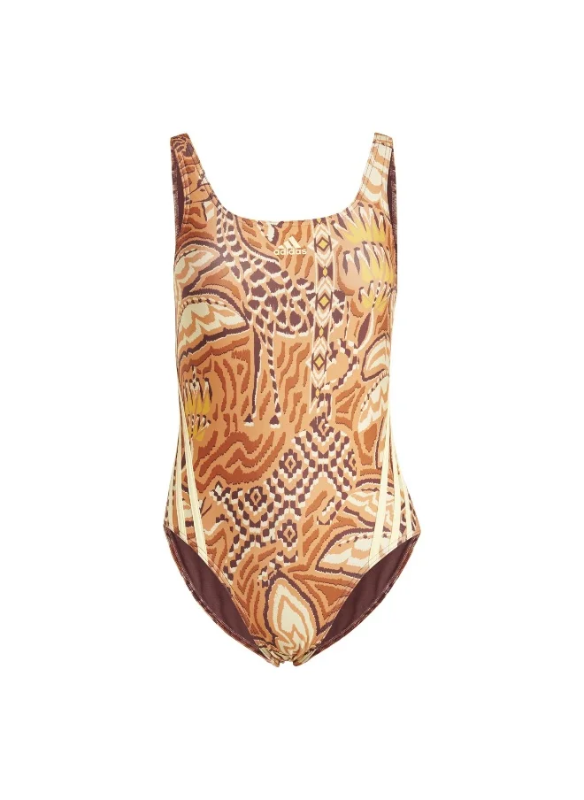 اديداس adidas Farm Swimsuit Brown Swim Swimwear 26"