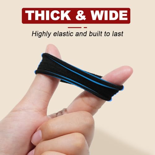 IKOCO 150PCS Hair Ties, IKOCO Black Hair Ties for Women No Damage, Cotton Seamless Ponytail Holders for Thick Hair - Image 3