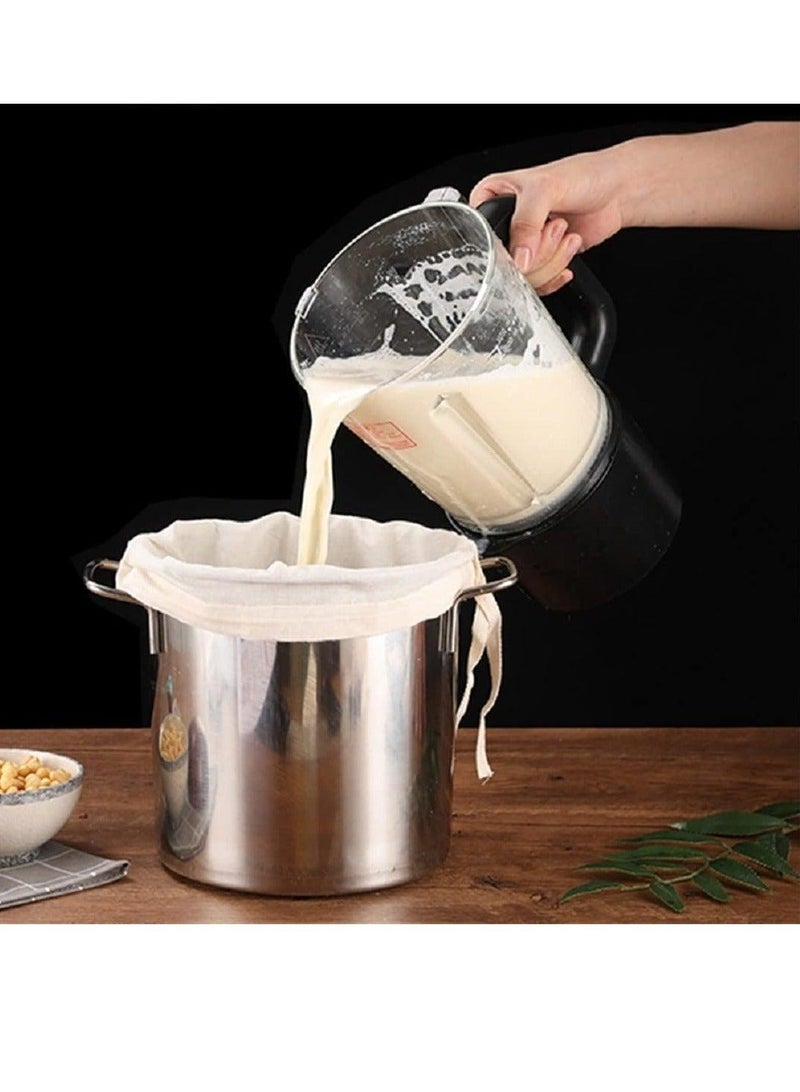 3pcs Food Grade Soy Milk Filter Bags, 200 Micron 20*30CM Fine Mesh Bag Milk Filter Bag All Purpose Food Strainer Nylon Cheesecloth - Image 2