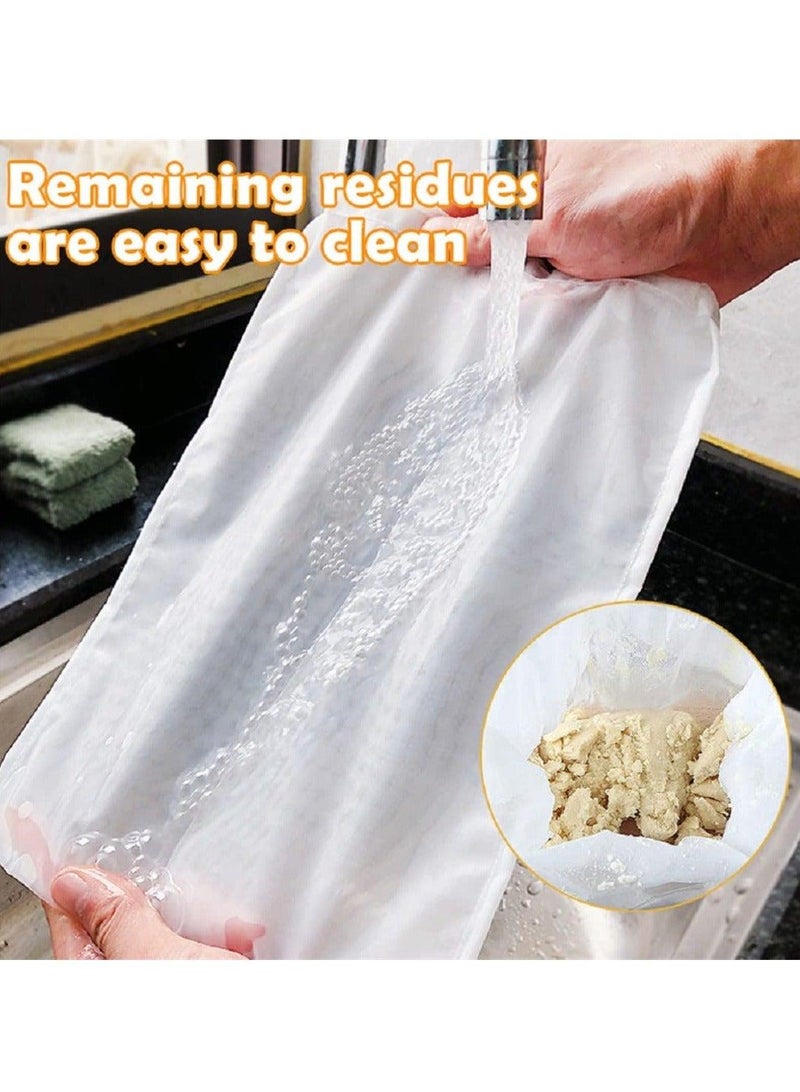 3pcs Food Grade Soy Milk Filter Bags, 200 Micron 20*30CM Fine Mesh Bag Milk Filter Bag All Purpose Food Strainer Nylon Cheesecloth - Image 5