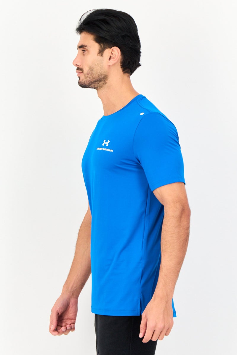 UNDER ARMOUR Men Loose Fit Short Sleeve Training T-Shirt, Blue - Image 2