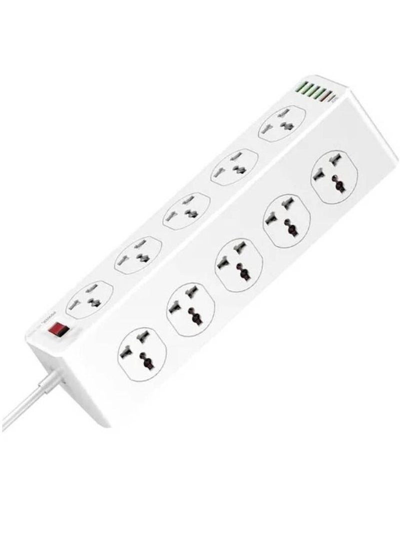 JBQ Electric Extension With 10 Anti Static Power Socket And 5 Usb Port - Image 2