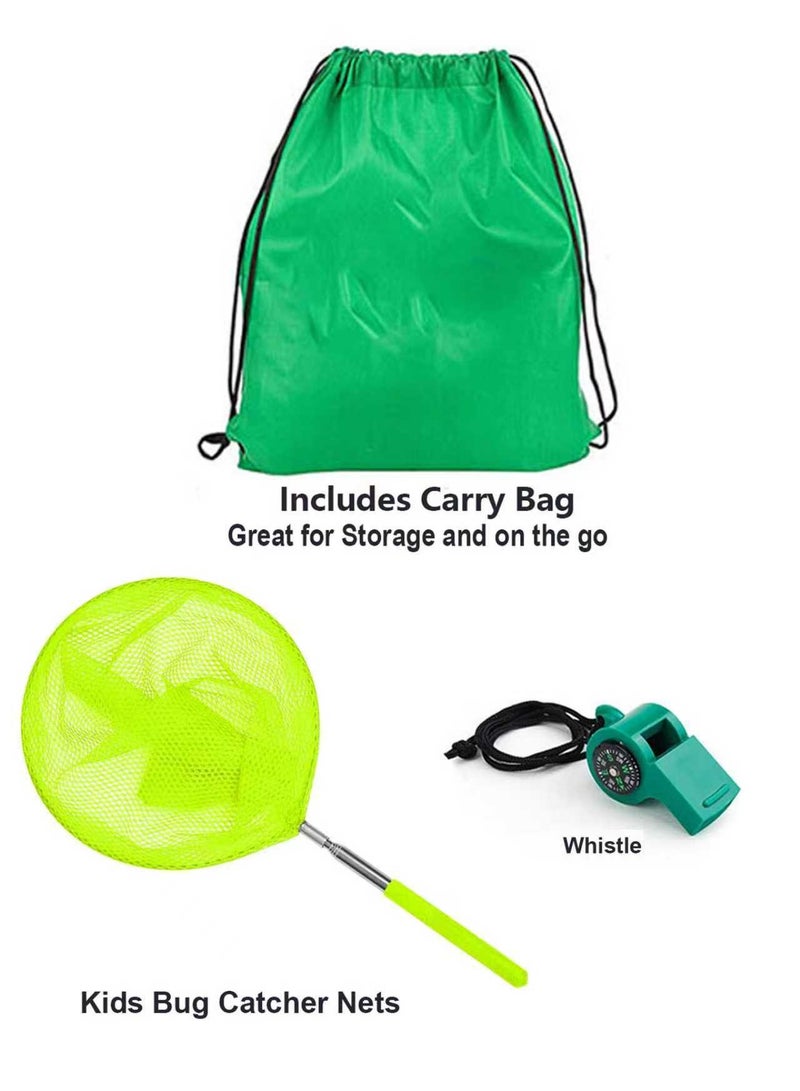 لياوسيسي مجموعة تخييم للأطفال ، طقم أزياء مستكشف خارجي للأولاد والبنات مع سترة سفاري فاخرة قابلة للغسل ومجموعة قبعة للعب الأدوار مع أدوات البحث عن الزبال - Image 4