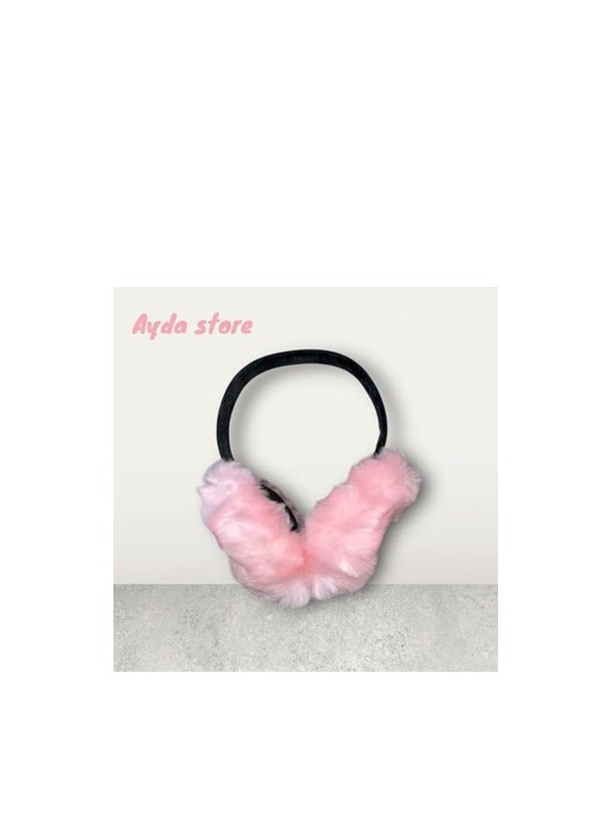 Winter ear warmer from Ayda store, comfortable and modern, with delicate and distinctive shapes, with a soft plush air cushion design for warmth - Image 2