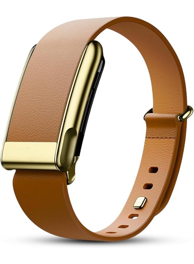 Dado Luxe Tapered Leather Replacement Band Compatible with WHOOP 5.0, One, Peak, and Life Fitness Tracker – Durable & Comfortable | Not for Whoop Gen 4 - Image 1