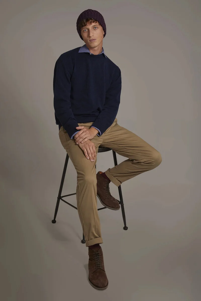Chino single pinces - Taupe