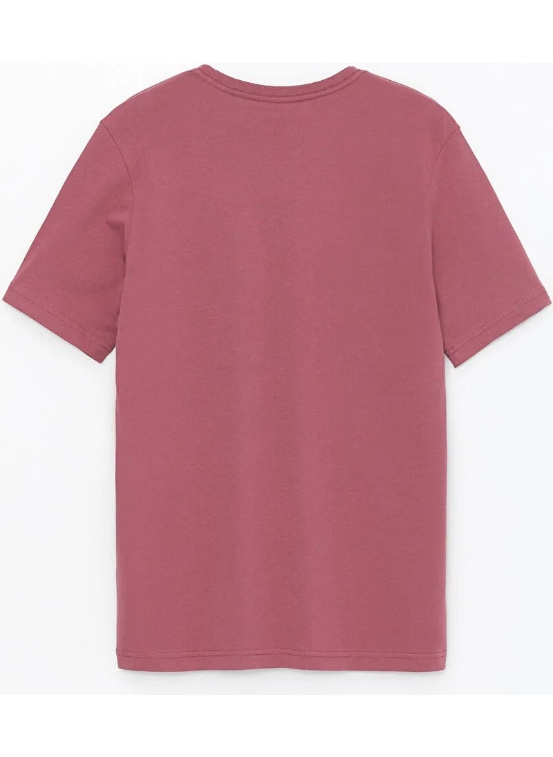 Men's Dusty Rose 100% Cotton Crew Neck Short Sleeve T-Shirt - pzsku/Z158A9A7B533531B16E7BZ/45/_/1725790034/0c0f7309-236e-48d3-b1c7-272e955cfb7c