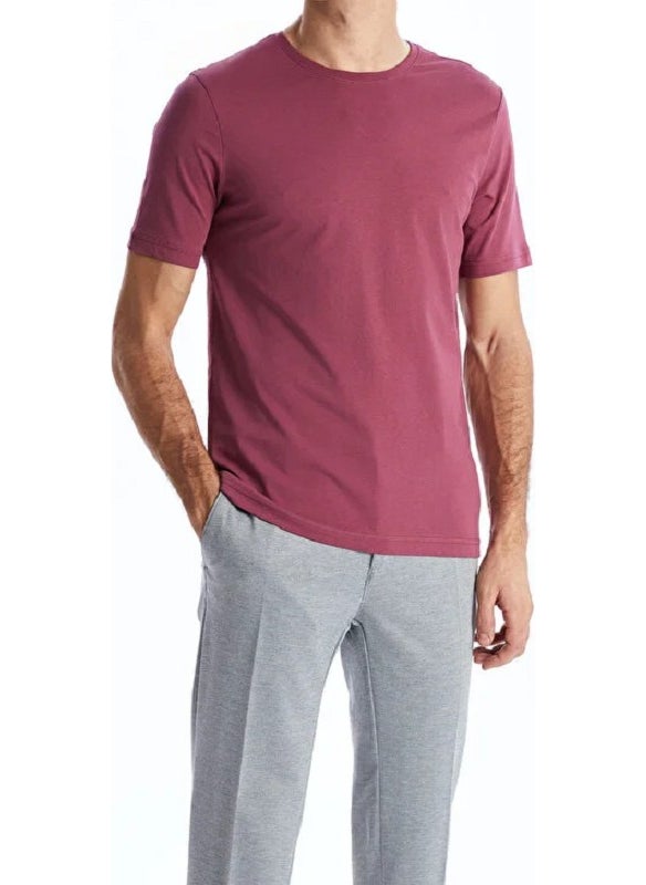 Men's Dusty Rose 100% Cotton Crew Neck Short Sleeve T-Shirt - pzsku/Z158A9A7B533531B16E7BZ/45/_/1725790041/6123fd71-d470-4a92-baad-949f82ea019e