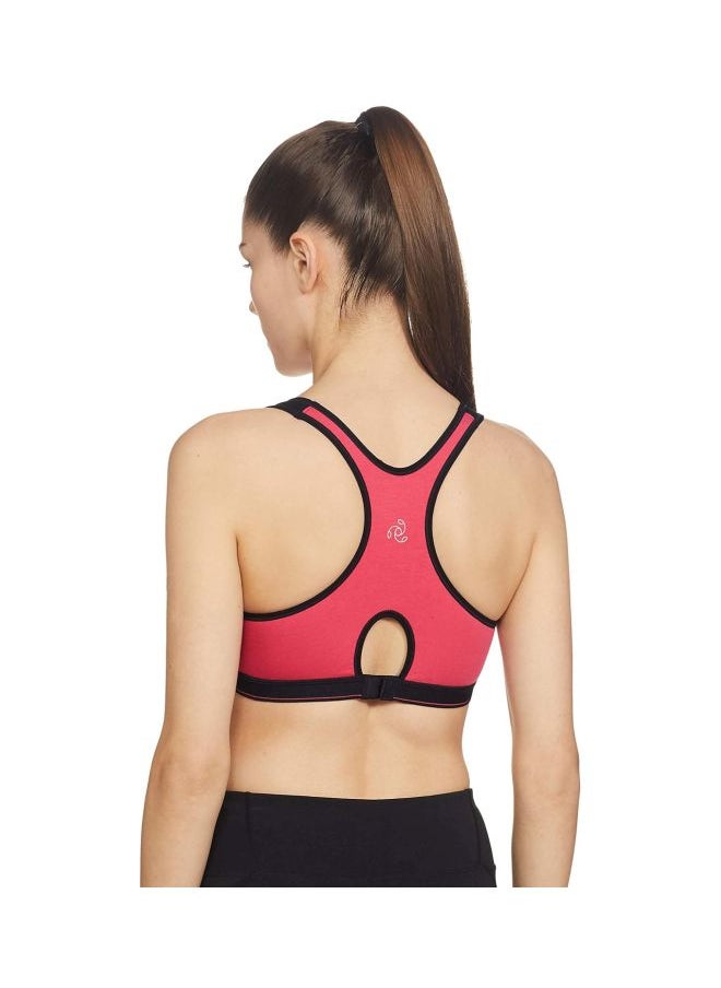 JOCKEY - Jockey 1378 Women Wire free Padded Super Combed Cotton Elastane Stretch Full Coverage Racer Back Active Bra with Stay Fresh and Moisture Move Treatment - Image 1