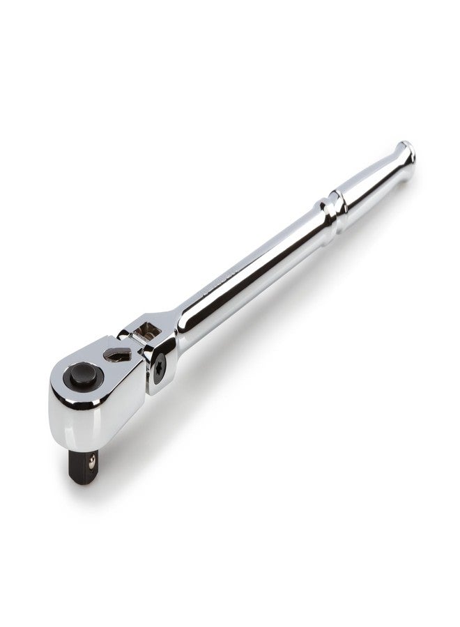 TEKTON 3/8 Inch Drive x 12 Inch Flex Head Quick-Release Long Ratchet | SRH31112 - Image 2