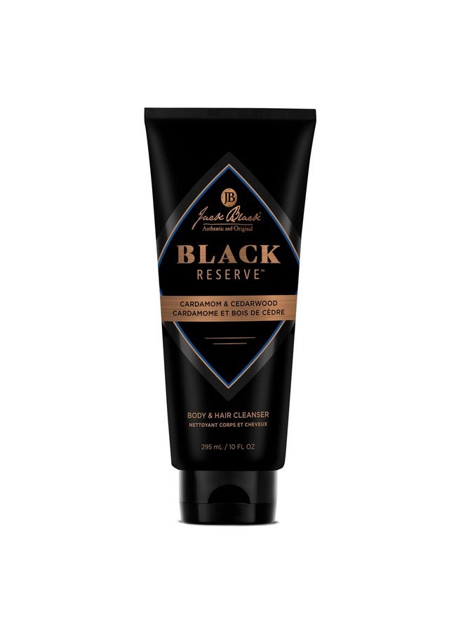 Jack Black Black Reserve Body & Hair Cleanser 10 Fl Oz Cardamom & Cedarwood Men’S Body Wash Shampoo Haircare Dualpurpose Men’S Cleanser Sulfatefree - Image 1